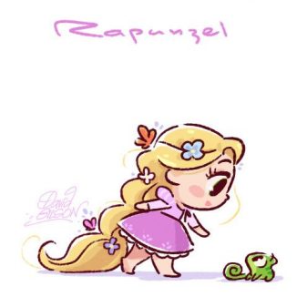 รูปการ์ตูนเจ้าหญิง Rapunzel